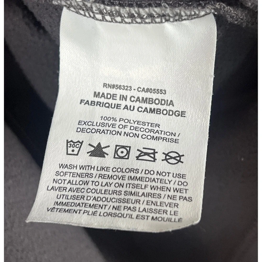 Nike Kids Black Gray Hooded Sweatshirt Boys Large Sportswear Sporty Streetwear